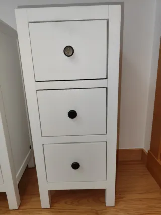 Mesitas de noche Banak blancas (2 unidades)