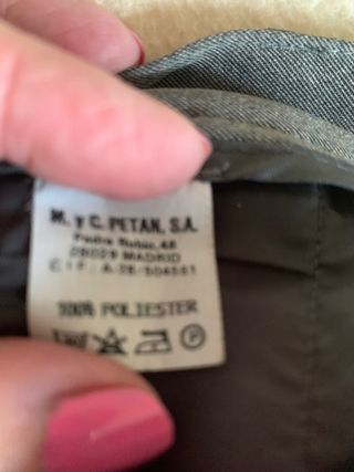 Pantalón elegante mujer gris