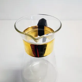 Jarra Café Pyrex Vintage Vidrio y Metal