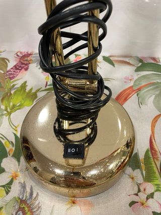 Lámparas de mesa doradas (2 unidades)