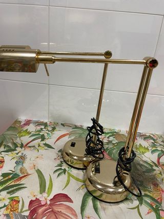 Lámparas de mesa doradas (2 unidades)