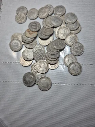 Lote de monedas de franco