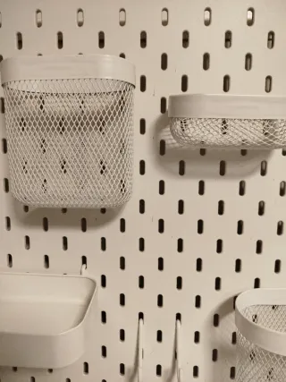 Tablero perforado Ikea blanco