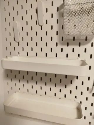 Tablero perforado Ikea blanco