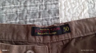 Pantalón pana hombre talla 50