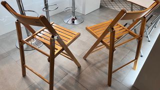 Sillas plegables de madera (no son de ikea)