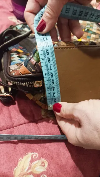 Mochila Piel Auténtica Entrelazada Multicolor