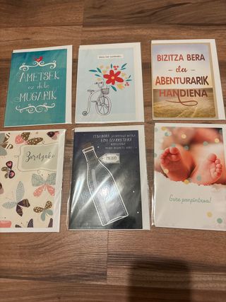 Tarjetas de felicitación en euskera