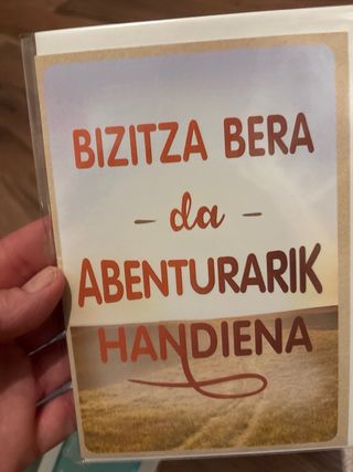 Tarjetas de felicitación en euskera