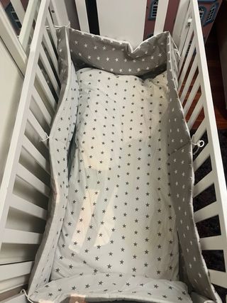 Cuna colecho bebé blanca unisex ajustable