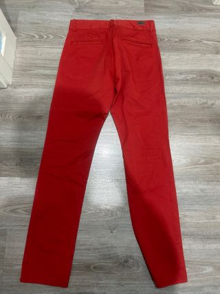 Pantalón Zara Rojo Talla L