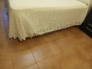 Colcha Crochet Blanco