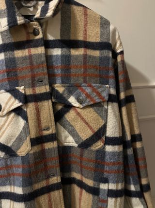 Chaqueta Zara Cuadros Mujer