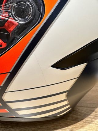 Casco Moto AGV K1 Azul Naranja (POWER MATT), XL.