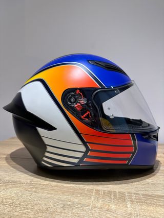 Casco Moto AGV K1 Azul Naranja (POWER MATT), XL.