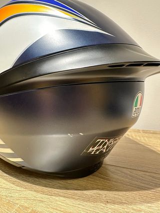 Casco Moto AGV K1 Azul Naranja (POWER MATT), XL.