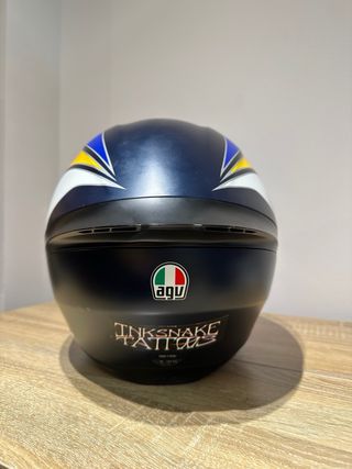 Casco Moto AGV K1 Azul Naranja (POWER MATT), XL.