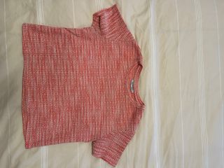 Zara Camiseta Corta Naranja y Rosa Talla XS