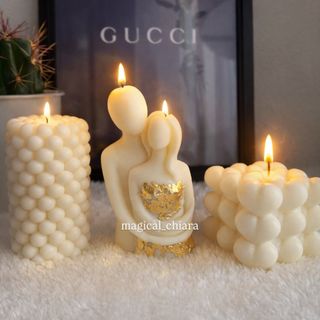 Candela decorativa forma coppia