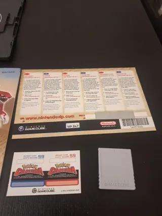 Pokemon Colosseum GameCube PAL ESP + Memory Card