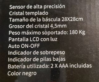 Báscula de Baño Digital Euro Life