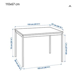 Mesa Negra Madera y Metal
