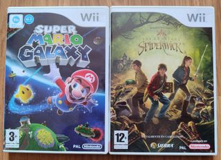 Super Mario Galaxy y Las Crónicas de Spiderwick Wi
