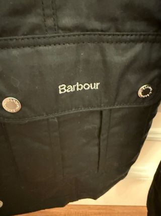 Chaqueta Barbour Negra Encerada Talla M
