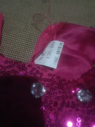 Vestido fiesta niña 6-7 años rosa