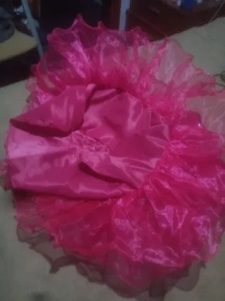 Vestido fiesta niña 6-7 años rosa