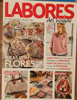 Lote 24 revistas Labores Hogar Cuadros Punto Cruz