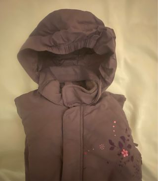 Mono de Nieve Niña Morado. Talla 3 años