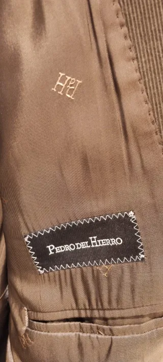 Chaqueta americana pana verde caqui