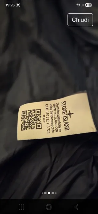 Giubbotto Stone Island Nero Taglia L