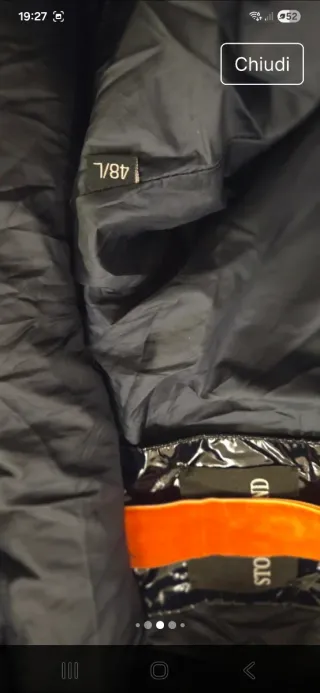 Giubbotto Stone Island Nero Taglia L