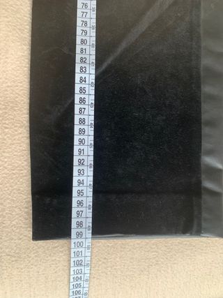 Pantalón mujer cuero y ante sintético negro