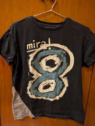 Camiseta Desigual Talla M Negra con Diseño