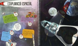 Libro linterna del espacio (català, 6 años) NUEVO