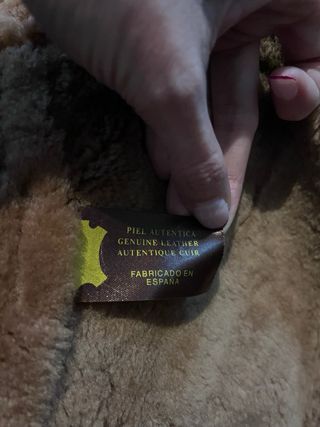 Cazadora Piel Hombre Negra y Marrón