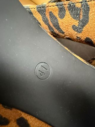 Zapatos tacón leopardo T.41