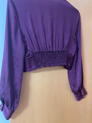 Top Zara Morado Talla S
