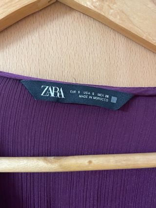 Top Zara Morado Talla S