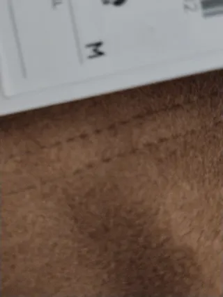 Pantalones beige/marrón anchos