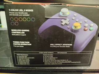 Mando Switch Estilo Gamecube Morado