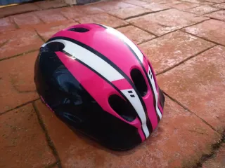 2 Cascos Bicicleta Niños Rosa y Negro