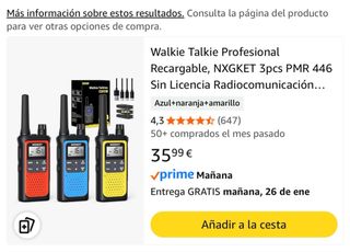 Walkie Talkie Profesional NXGKET 3pcs