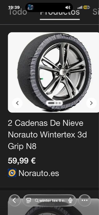 Cadenas de nieve textiles XL Norauto