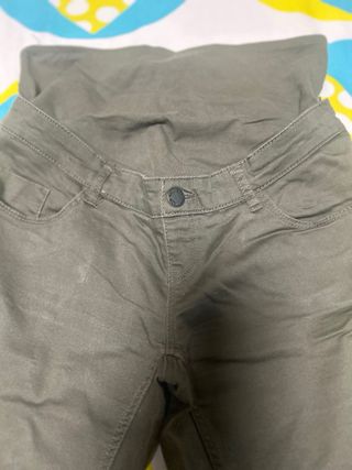 Pantalón premamá verde