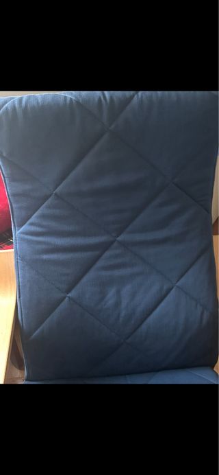 Sillón Poäng Ikea madera y azul