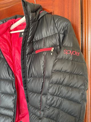 Chaqueta Spyder Negra y Roja Mujer